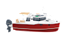 R-23 hull color illustration in Hero Red.